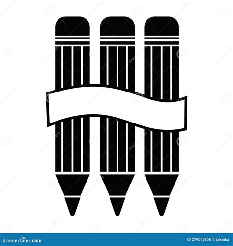 Pencil Icon In Fashionable Flat Style Vector Pencil Icon Vector