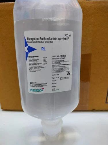 Puniska Compound Sodium Lactate Injection Ip Ringer Lactate Solution