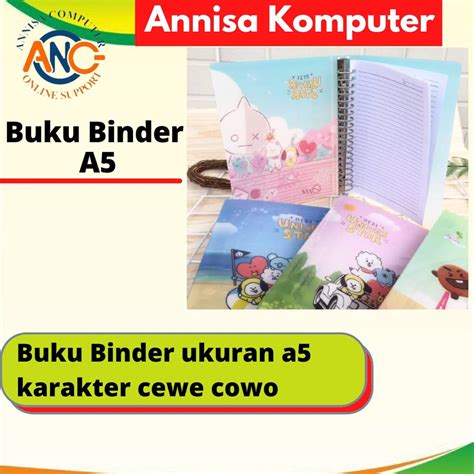 Jual Buku Binder A B Cover Binder Campus Binder Karakter