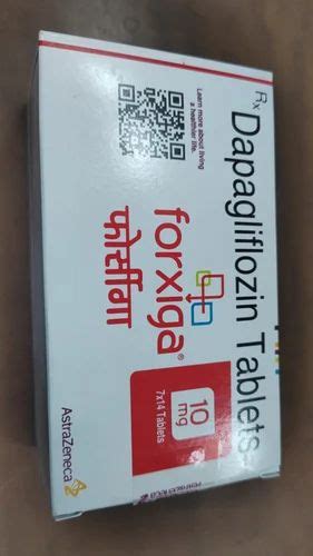 Forxiga 10 Mg Tablet Packaging Size 14 Tablets Per Strips At Rs 900