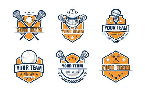 Lacrosse Logo Collection 15536091 Vector Art at Vecteezy