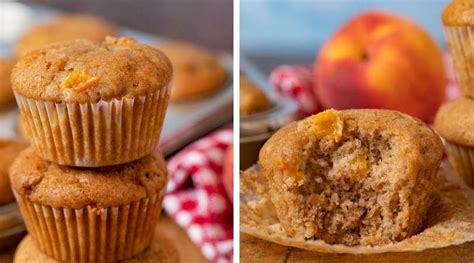 Peach Muffins Recipe Dinner Then Dessert