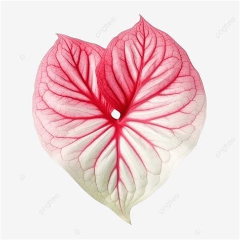 Beautiful Caladium Bicolor Leaves Beauty Flora Red Png Transparent