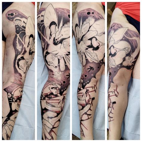 I Know Its A Tattoo But Its Still Gundam Nu Vs Sazabi By Michael