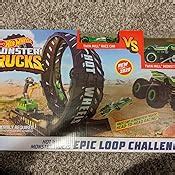 Amazon Hot Wheels Monster Truck Epic Loop Challenge Play Set With Truck And Car Toys Games