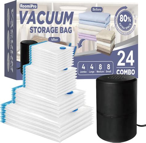 Amazon VMSTR Travel Vacuum Storage Bags With USB Electric Pump