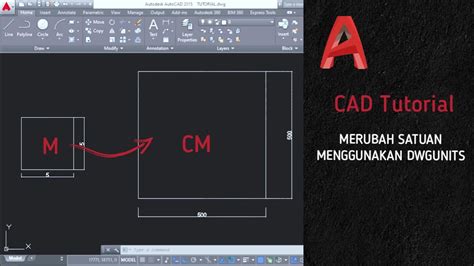 Cara Merubah Satuan Di Autocad Tutorial Autocad Youtube