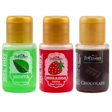 Kit Gel Quente Aromatizante Menta Ml Hot Flowers Sex Shop Loja Pimenta