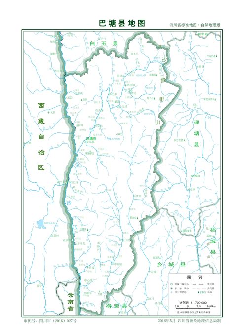 巴塘县标准地图甘孜地图库地图窝