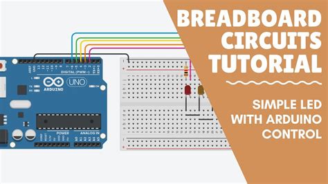 Simple Led With Arduino On A Breadboard Youtube