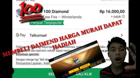 CARA MEMBELI DAIMEND FREE FIRE MURAH DAN DAPAT HADIAH 100 YouTube