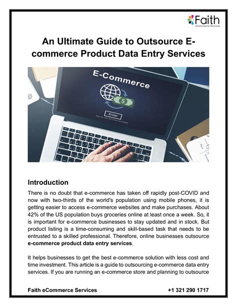 An Ultimate Guide To Outsource E Commerce Product Data Entry Services