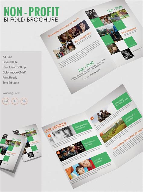 Bi Fold Brochure Indesign Template Free