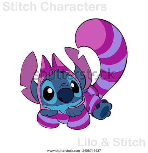 Cute Adorable Illustration Lilo Stitch Cartoon Stock Vector (Royalty ...