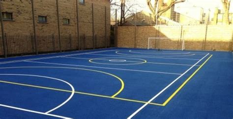 Netball Line Markings: Netball Court Surfaces in Flintshire | Sports Facility Builders...