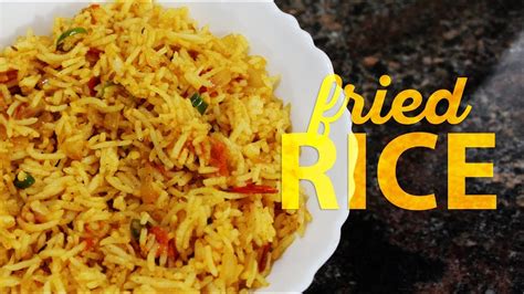 Instant Fried Rice Recipe Using Leftover Rice Youtube