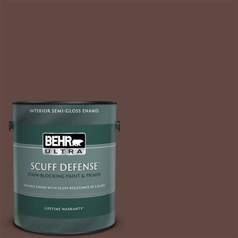 BEHR ULTRA 1 Gal N150 7 Chocolate Therapy Extra Durable Semi Gloss