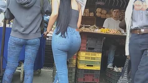 Super Sexy Ass Long Haired Latina W Tight Jeans At A Street Market Tight Jeans Forum