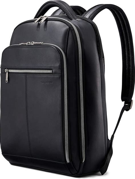 Samsonite Classic Leather Backpack Black One Size Classic Leather