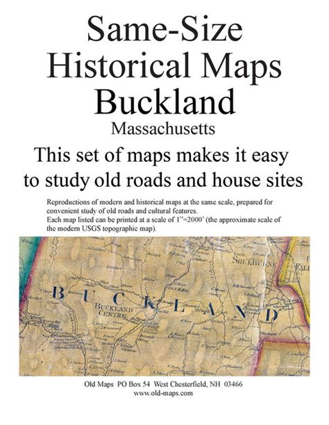 Set Of 12 Same Size Historical Maps Buckland Ma Old Map Old Maps Research Maps