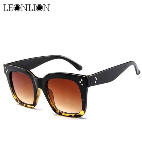 Leonlion Fashion Square Sunglasses Women Designer Luxury Man