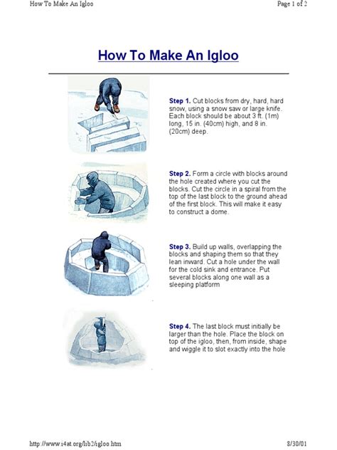 How To Make An Igloo | PDF | Building Engineering | Nature