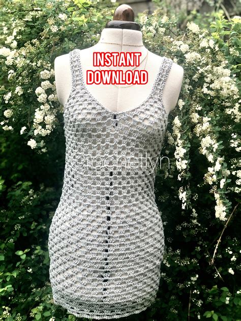 Crochet Bikini Cover Up Pattern Beach Cover Up Bathing Suit Etsy
