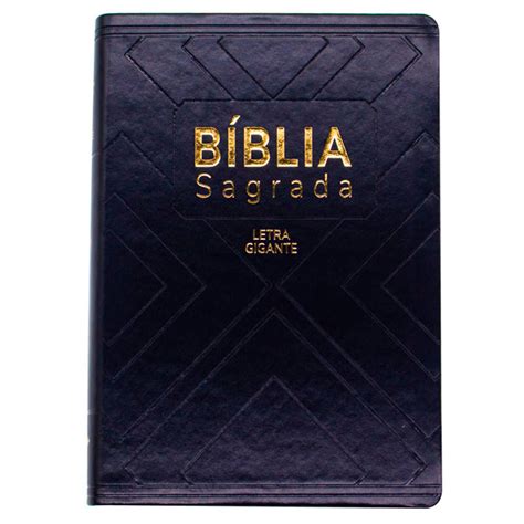 Bíblia Sagrada Índice NAA Capa Luxo Preta Manah Books