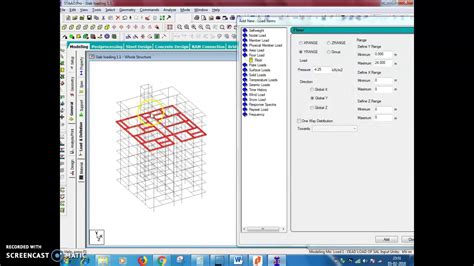 How To Assign A Slab Loads In Staad Pro V8i Tutorial 1 YouTube