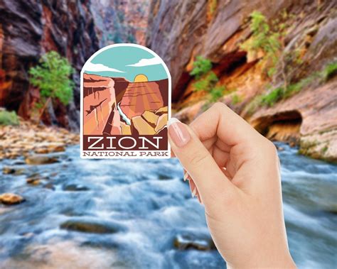 Zion National Park Sticker Stickersnational Park Stickers Etsy