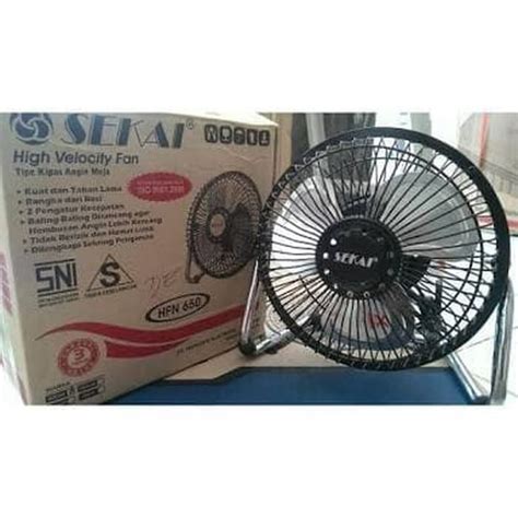 Jual Kipas Angin Meja Tornado Mini Desk Fan Sekai Besi HFN650 Original