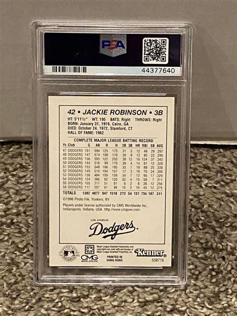 Starting Lineup Classic Doubles Jackie Robinson Psa Dodgers