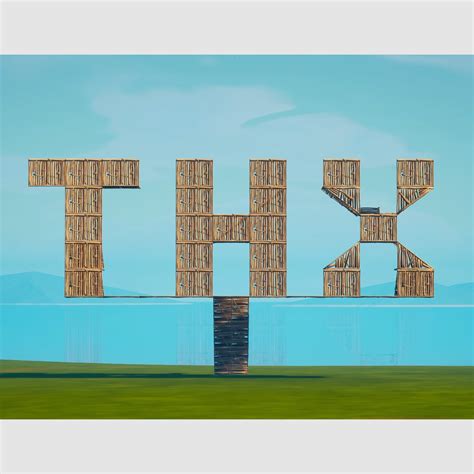 『thxthanks』の作り方・アート建築講座【フォートナイト Fortnite】 アート建築ワークショップ【fortnite】