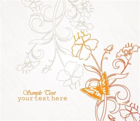 Floral, Butterfly Vector Floral Vector Background Butterfly - Designious