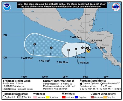 DEPRESIÓN TROPICAL TRES E SE FORTALECE A TORMENTA TROPICAL CELIA CONRED