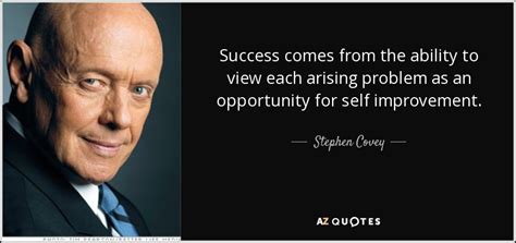 Stephen Covey Quote Success Comes From The Ability To View Each