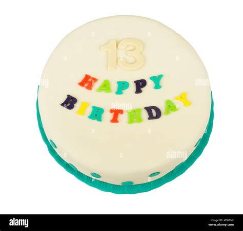 birthday cake with text happy birthday Stock Photo - Alamy