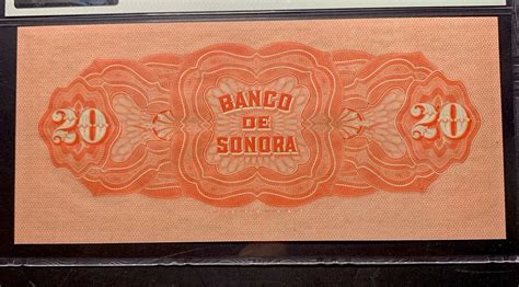 Mexico Banco De Sonora 1897 20 Pesos PkS421r PMG 66 EPQ Very Nice