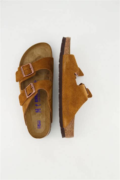 Birkenstock Herren Pantoletten Arizona Suede In Braun Kaufen Engelhorn