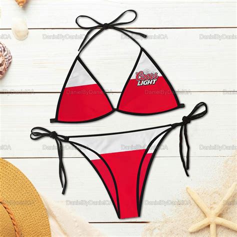 Coors Light Bikini Set Coors Light Beach Dress Beer Girl Etsy
