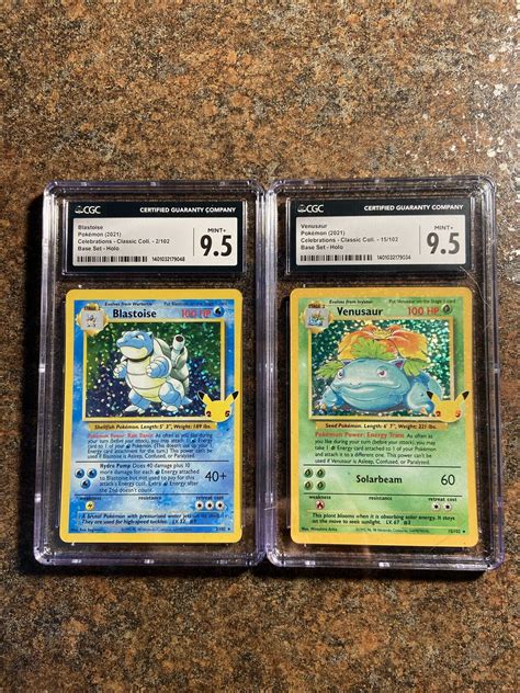 Lot Of 2 2021 Pokemon Celebration Classic Base Holo Blastoise