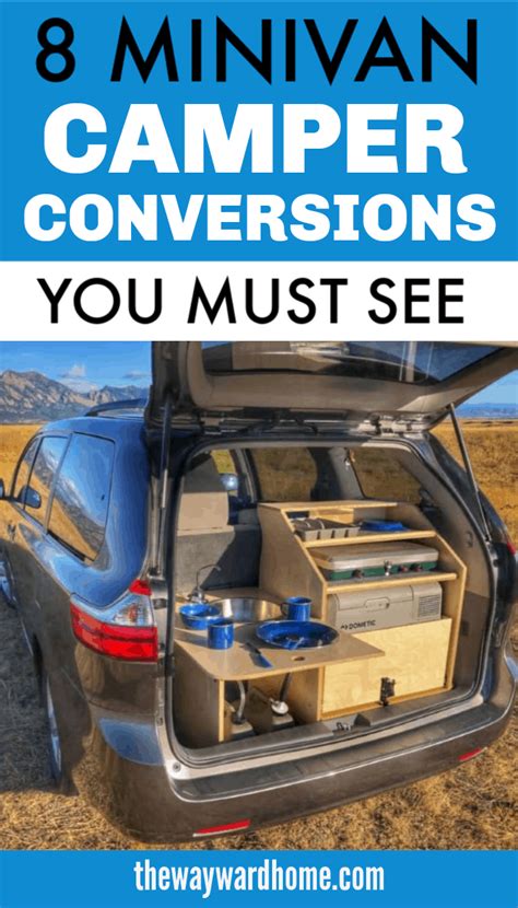 Minivan campers diy conversions camper kits custom builds – Artofit