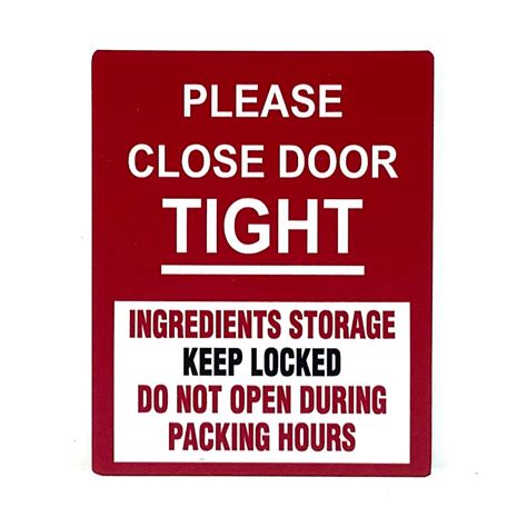 Please Close Door Tight Signage 80mm X 100mm Shopee Singapore