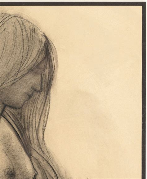 Elizabeth Osborne Nude Drawing 1966 MutualArt