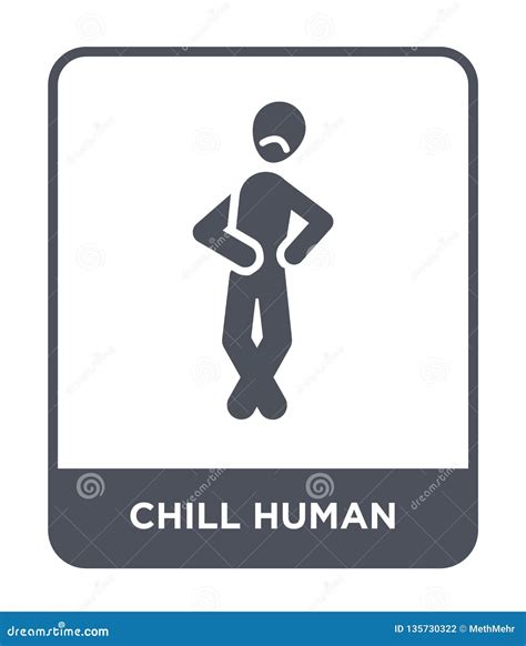 Chill Human Icon In Trendy Design Style Chill Human Icon Isolated On