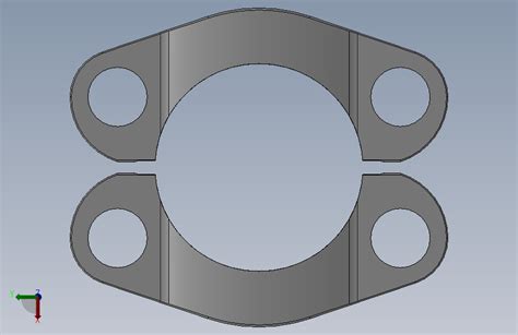 H型分体法兰 H25 3 Solidworks 2018 模型图纸下载 懒石网