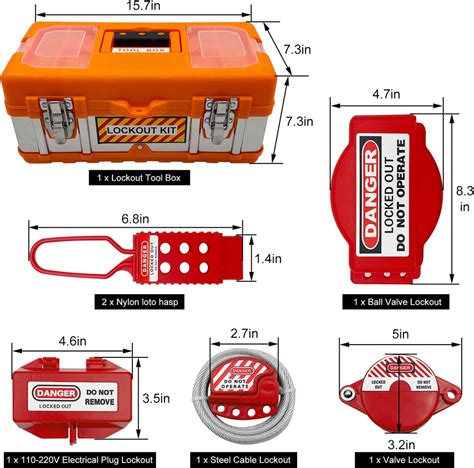 Safby Lockout Tagout Kit Electrical Loto Clamp On Circuit Breaker