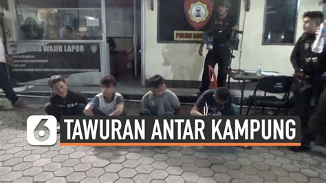 Detik Detik Polisi Bubarkan Tawuran Antar Kampung Liputan6 Vidio