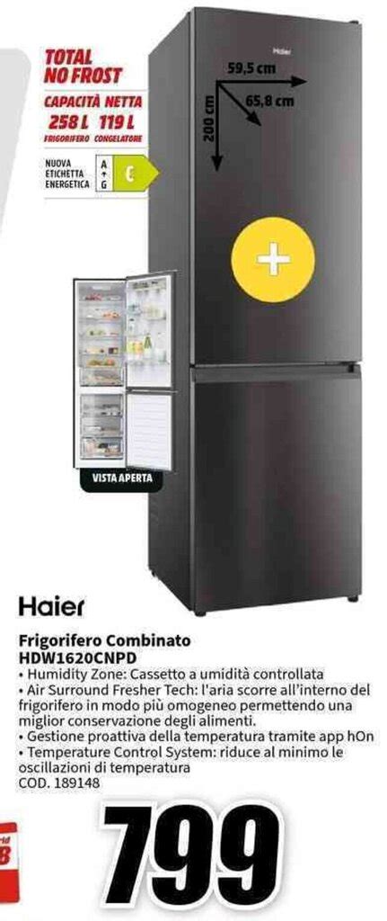 Haier Frigorifero Combinato Hdw Cnpd Offerta Di Mediaworld