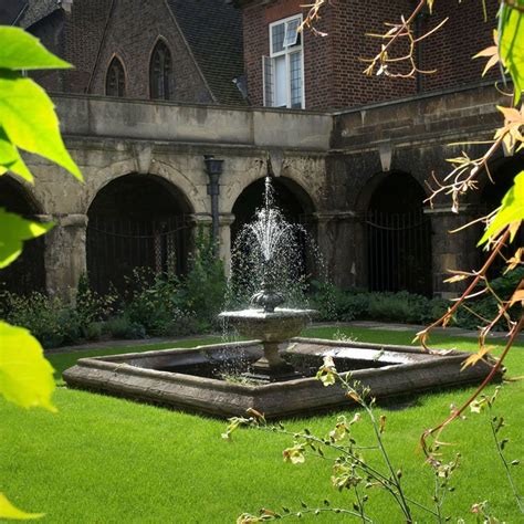 In Monastic Times The Little Cloister Garden With Its Fountain And